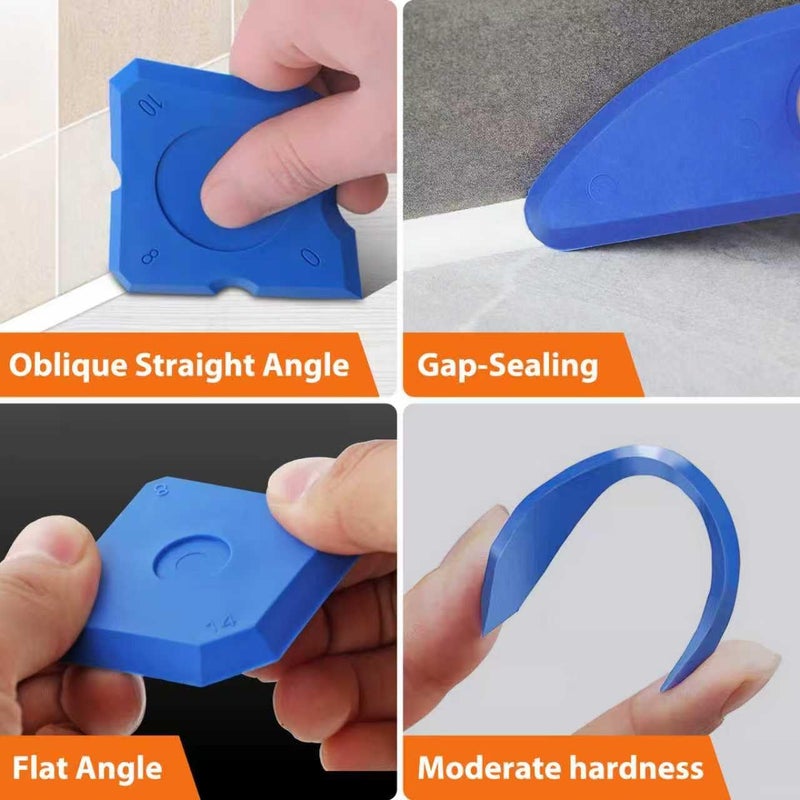 Doiaz Caulk Gun Kit with Caulk Remover Tool - Smooth Silicone Caulking Gun Set for Caulking Removal, Shower & Bathroom, Includes Caulking Gun Tool, Caulk Scraper Tool Spackle Knife, All in One with Gift Box - Image 4